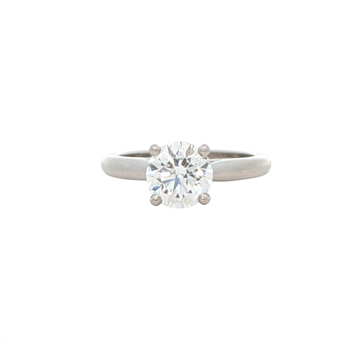 18KT White Gold 1.20ctw Diamond Solitaire Estate  Engagement Ring