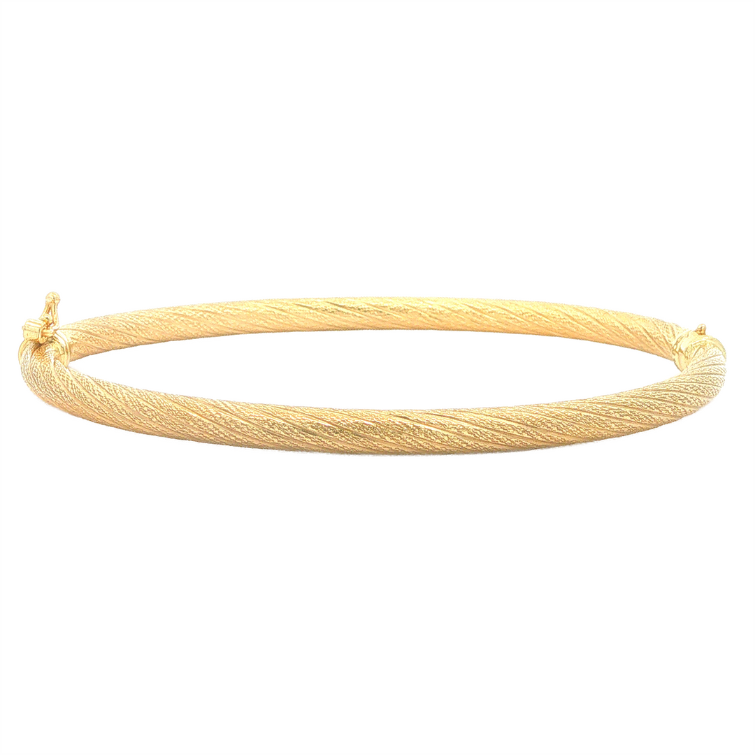 10KT Yellow Gold Twist Bangle Bracelet