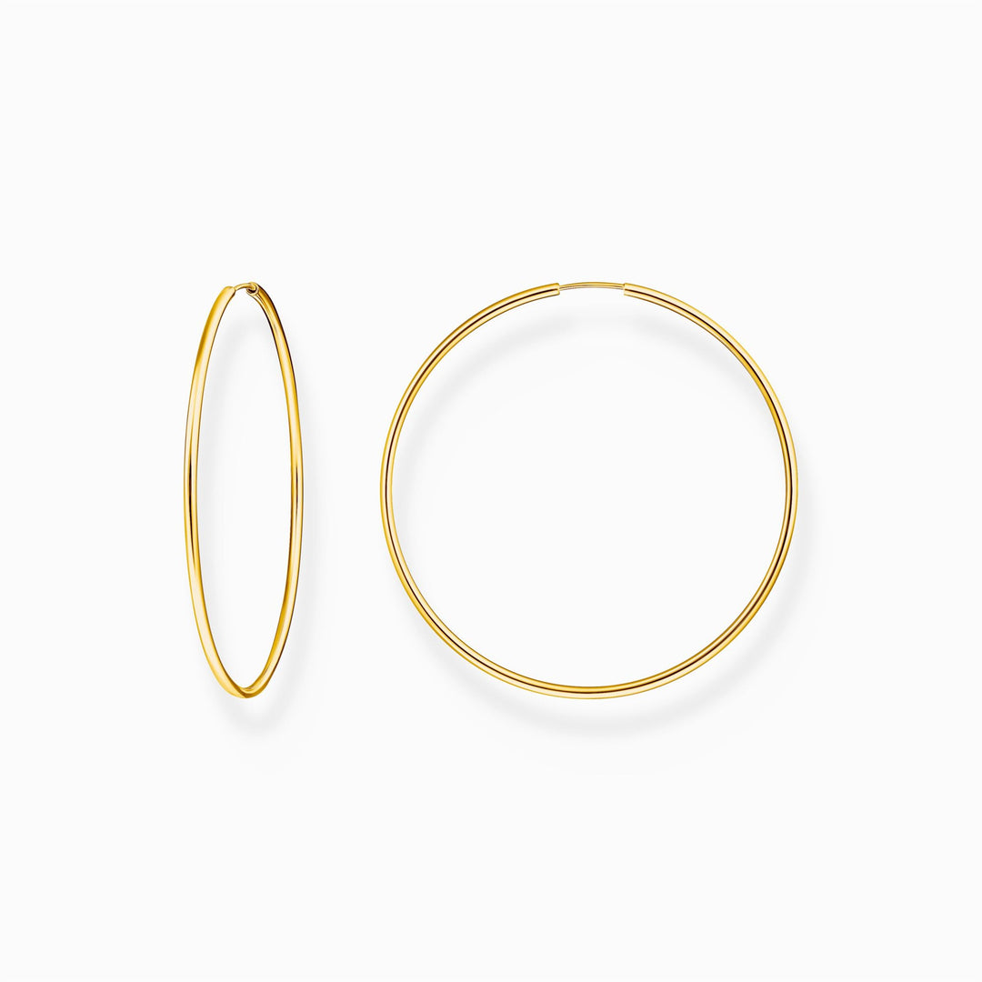 Thomas Sabo Sterling Silver Gold-plated Big Hoop Earrings