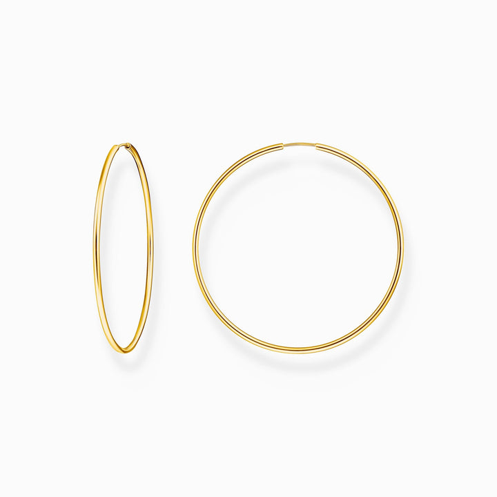 Thomas Sabo Sterling Silver Gold-plated Big Hoop Earrings