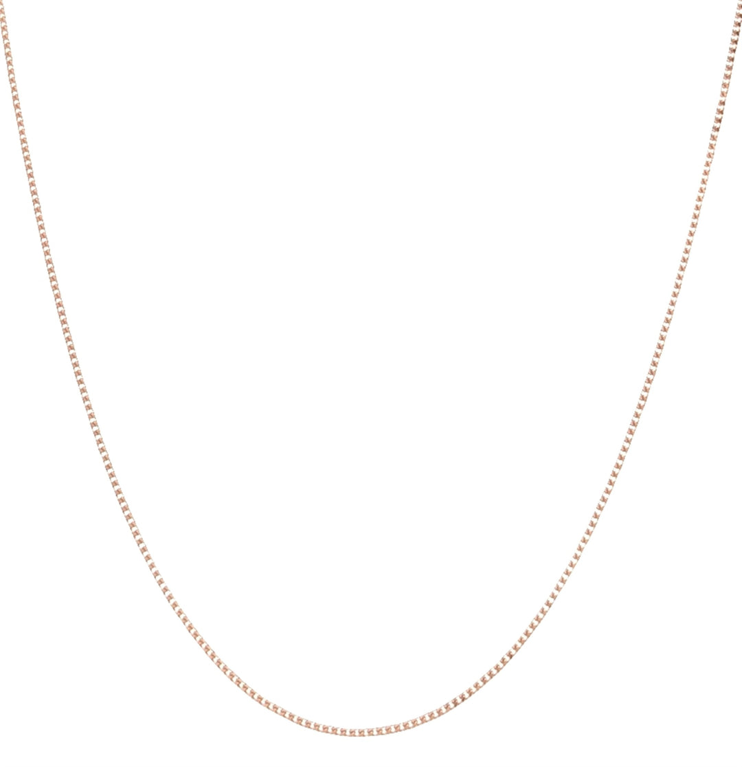 10K Rose Gold 18" Curb Chain