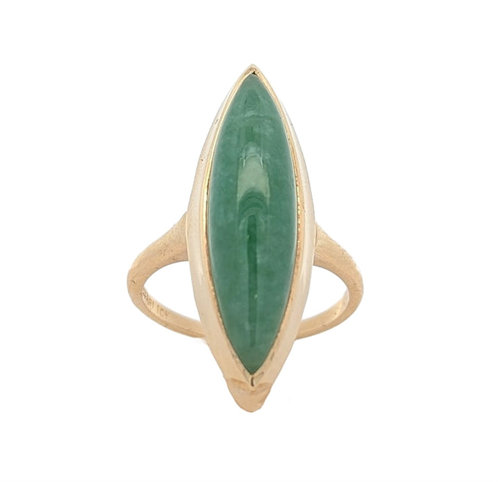 10KT Yellow Gold Jadeite Estate Ring