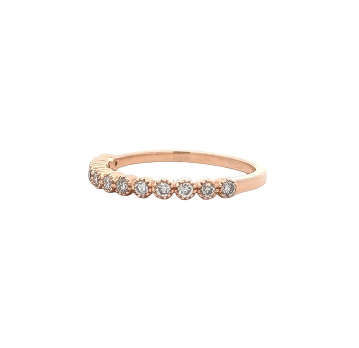 14KT Rose Gold 0.23ctw Diamond Estate Band