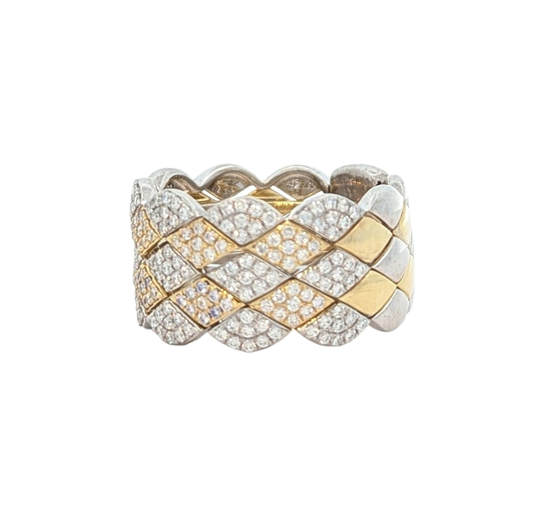 Simon G - 18KT Yellow and White Gold 0.77ctw Diamond Ring