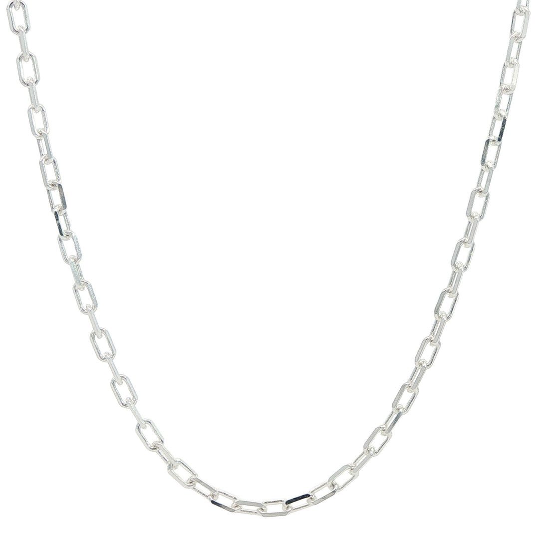 Sterling Silver 2mm Diamond Cut Forzatina 20" Chain