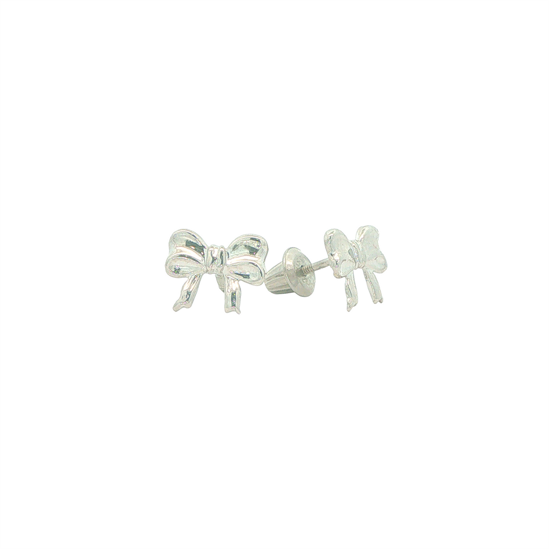Sterling Silver Bow Earrings