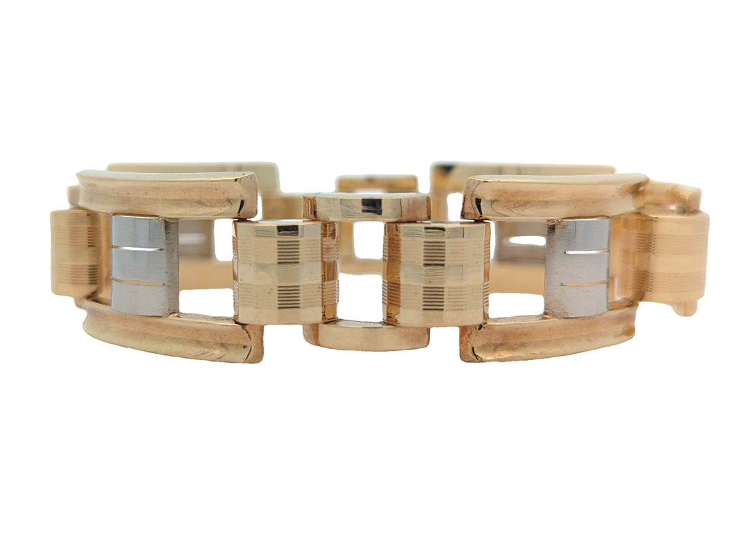 14KT Yellow and White Gold Bracelet