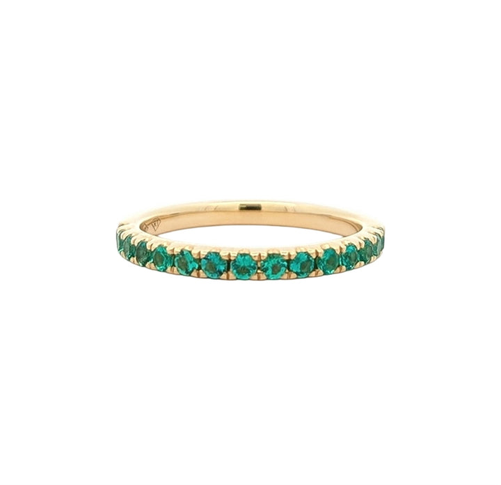 18K Yellow Gold Emerald Ring
