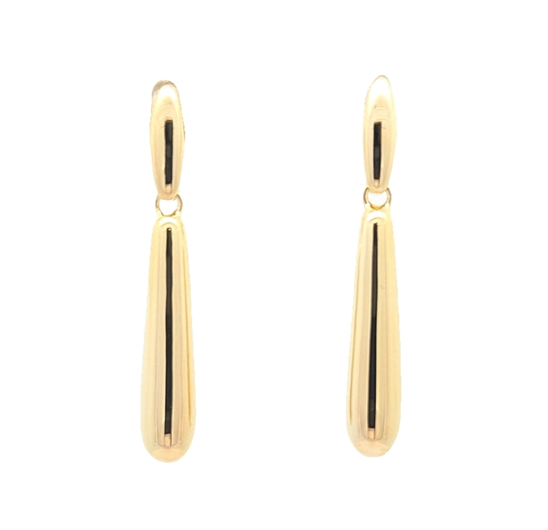 ELLE Sterling Silver Gold Plated "Lustre" Dangle Earrings