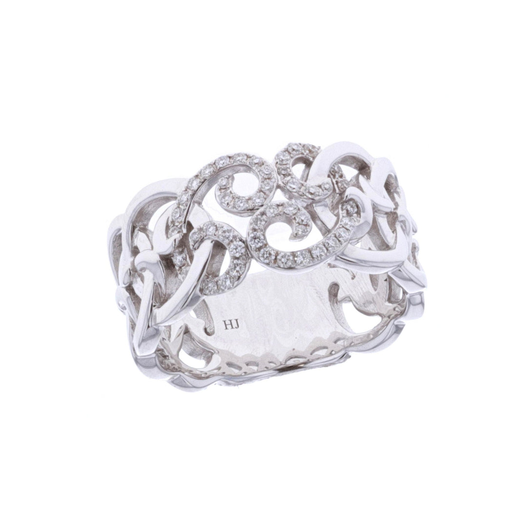 18KT White Gold 0.21ctw Diamond Fashion Ring