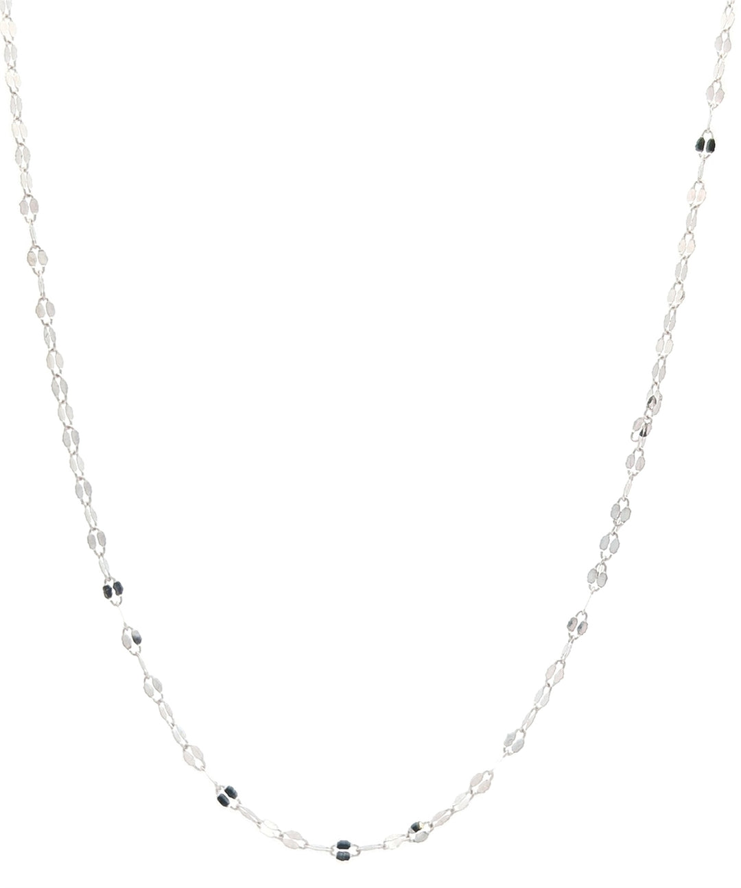 18KT White Gold 18" 1.5mm Fancy Link Chain