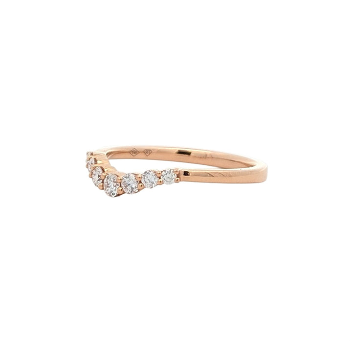 14KT Rose Gold 0.25ctw Diamond Wedding Band