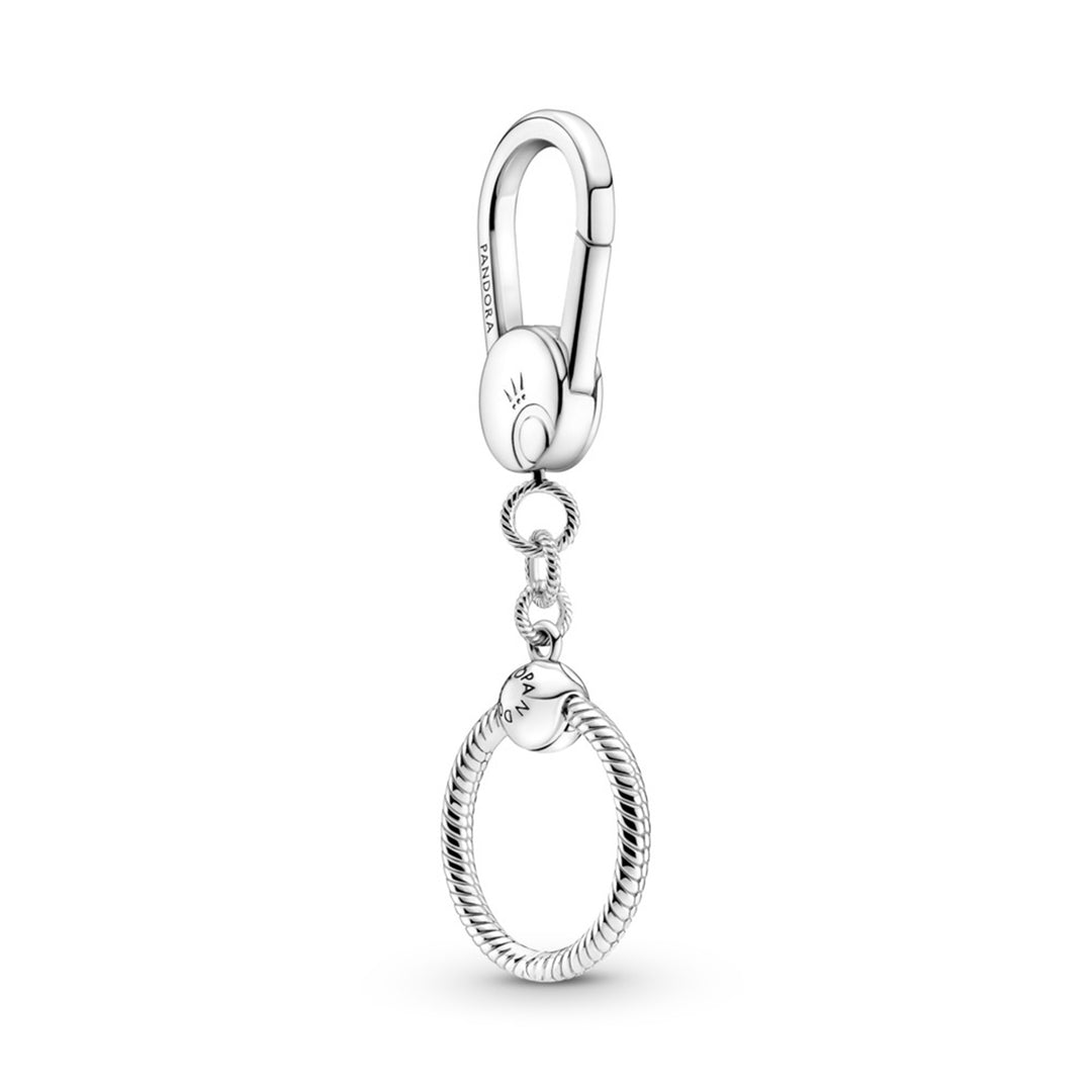 Sterling silver bag charm holder