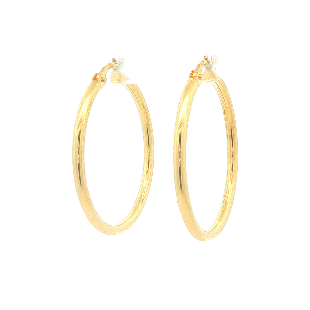 10KT Yellow Gold Hoop Earrings