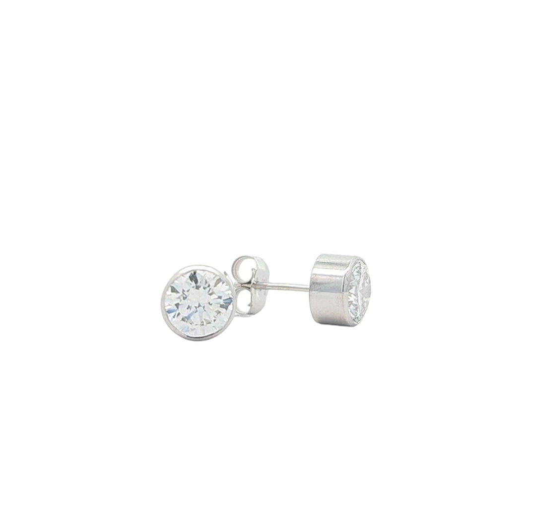 14KT Whte Gold 2.04ctw Lab Grown Diamond Stud Earrings