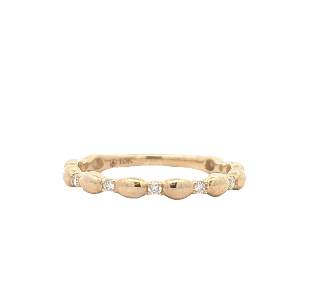 10K Yellow Gold 0.10ct Diamond Ring