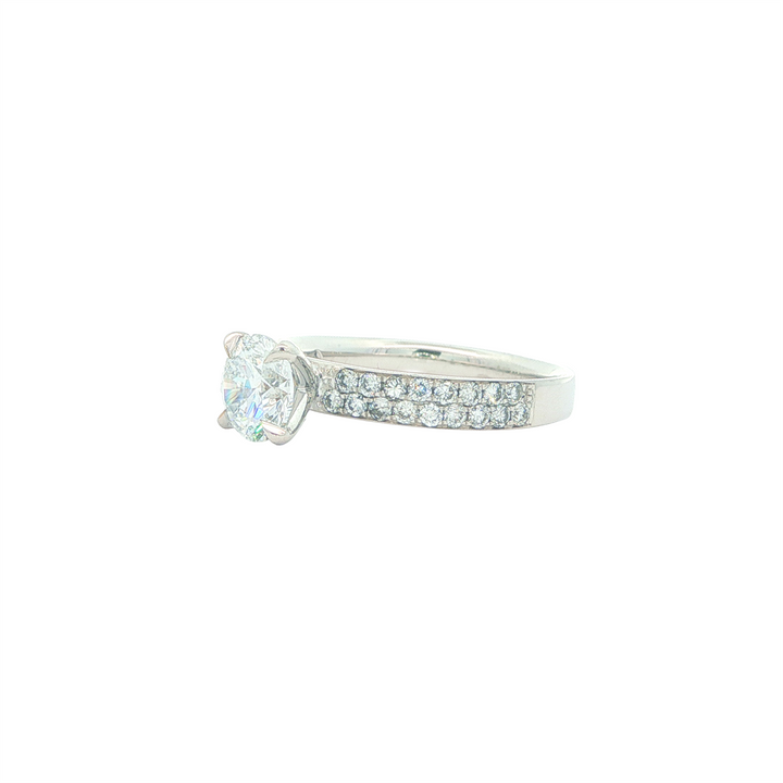18KT White Gold 1.36ctw Diamond Engagement Ring