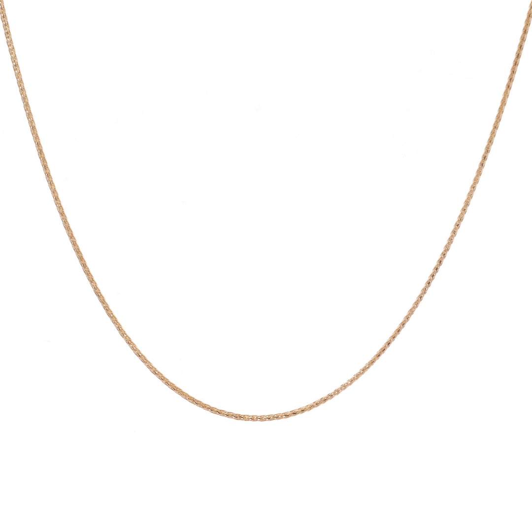 10KT Yellow Gold 18" 1.04mm Wheat Chain