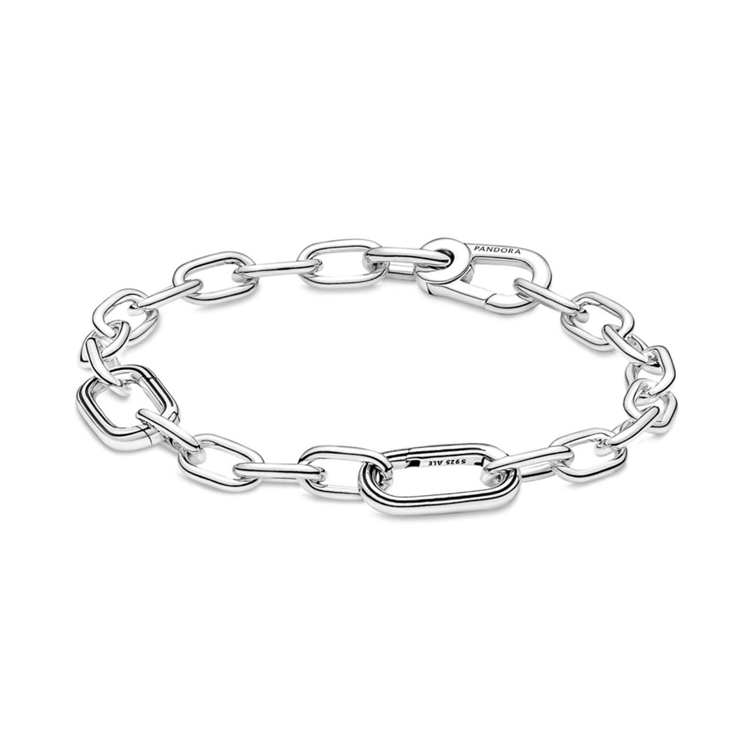 Sterling silver link bracelet