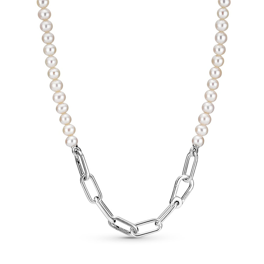 Sterling silver link necklace