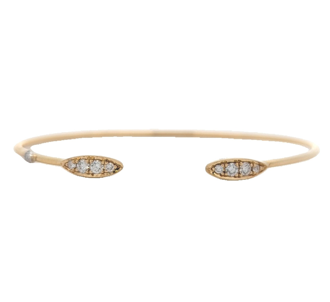 18KT Yellow Gold Diamond "Tacori" Estate Bangle