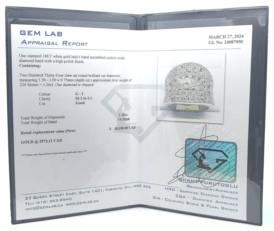 18KT White Gold 1.26ctw Diamond Estate Ring