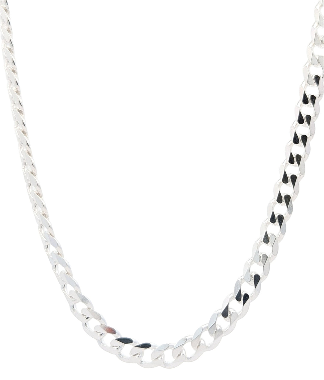 Sterling Silver 4.5mm Curb Chain 20"