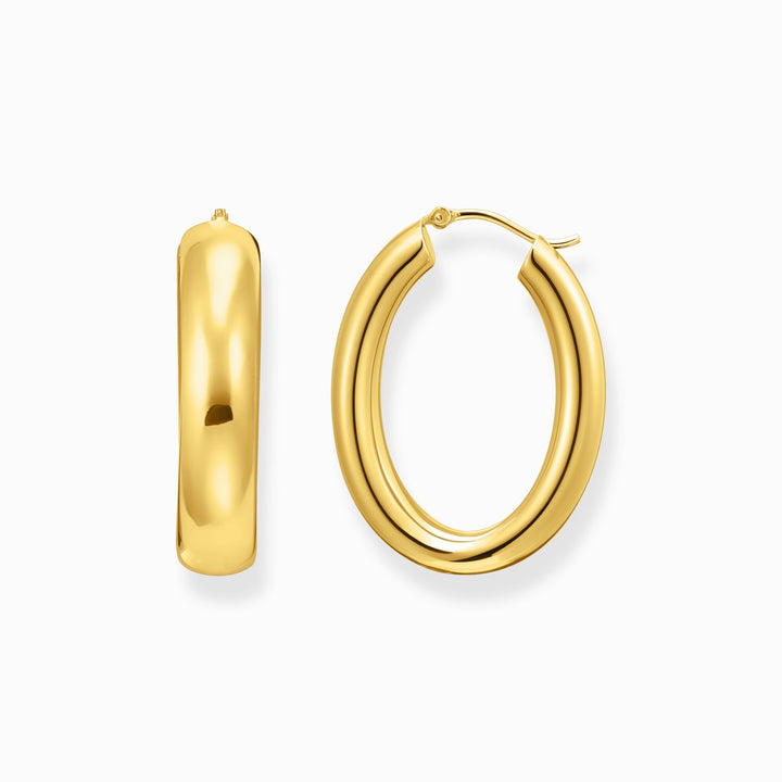 Thomas Sabo Gold-Plated Big Chunky Hoop Earrings