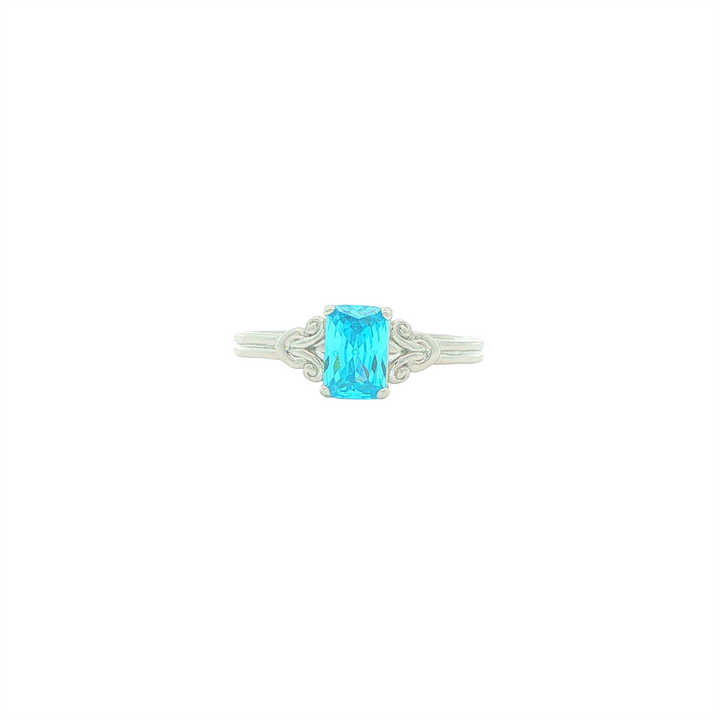 Sterling Silver December Birthstone Ring