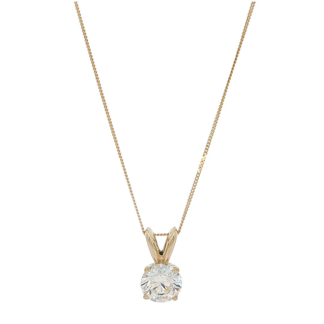 10K Yellow Gold 1.09ctw Lab Grown Diamond 18" Necklace