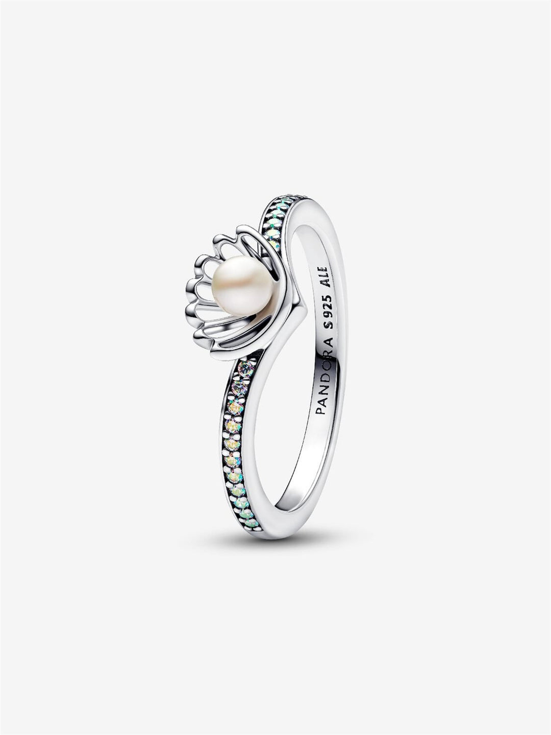 Disney Princess Ariel Shell Treated Freshwater Cultured Pearl Ring