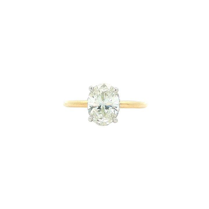 18KT Two-Toned 1.74ctw Lab Grown Diamond Engagement Ring