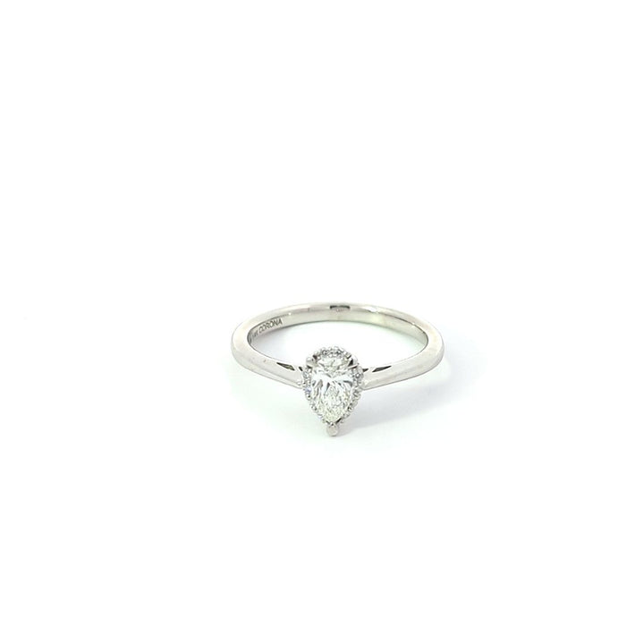 14KT White Gold 0.42ctw Diamond Engagement Ring