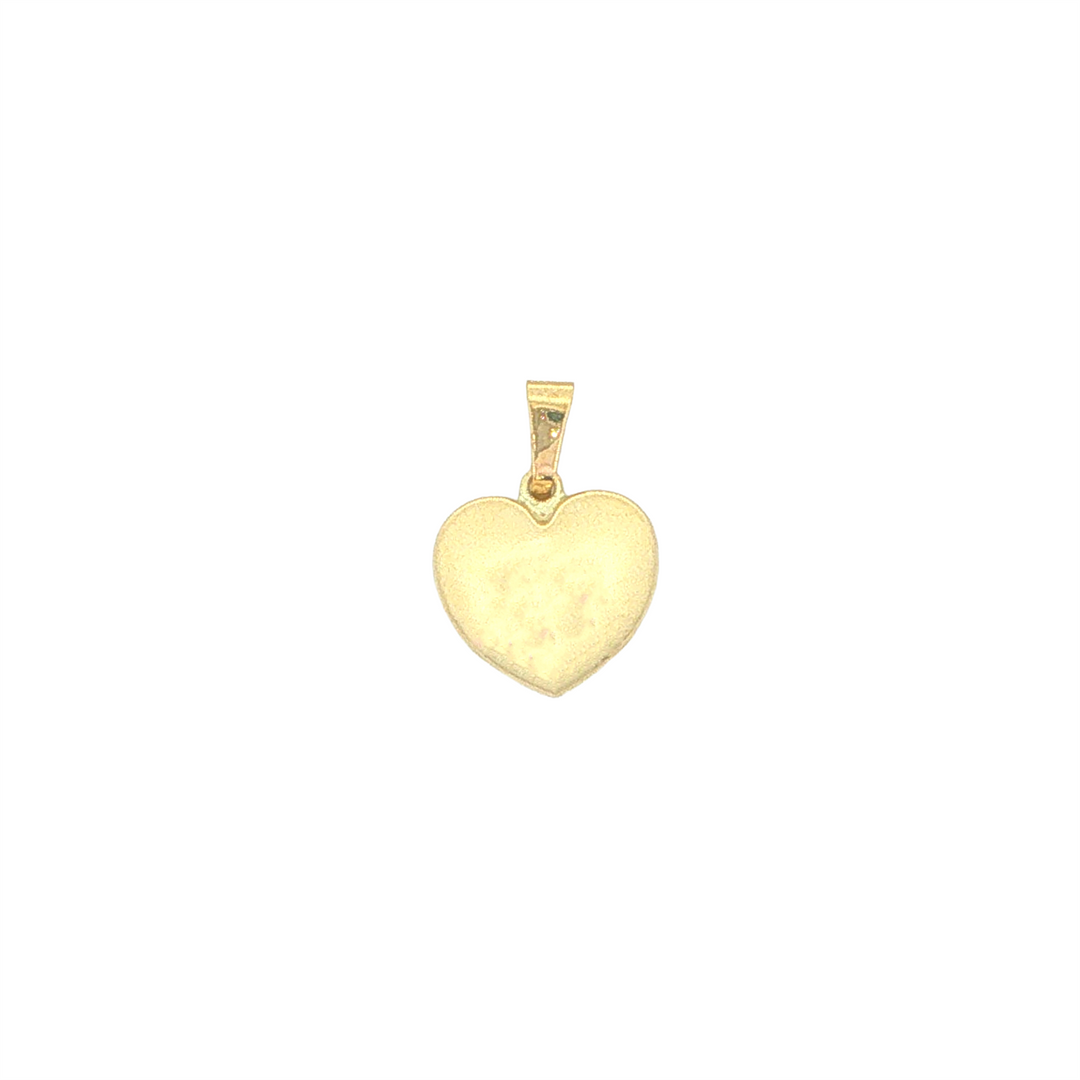 10KT Yellow Gold Puffed Heart Pendant