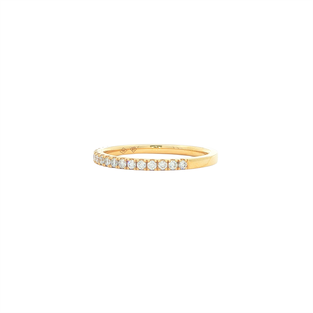 18KT Yellow Gold 0.20ctw Diamond Band
