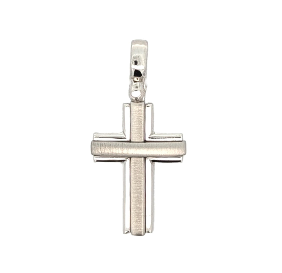 14KT White Gold Cross Pendant