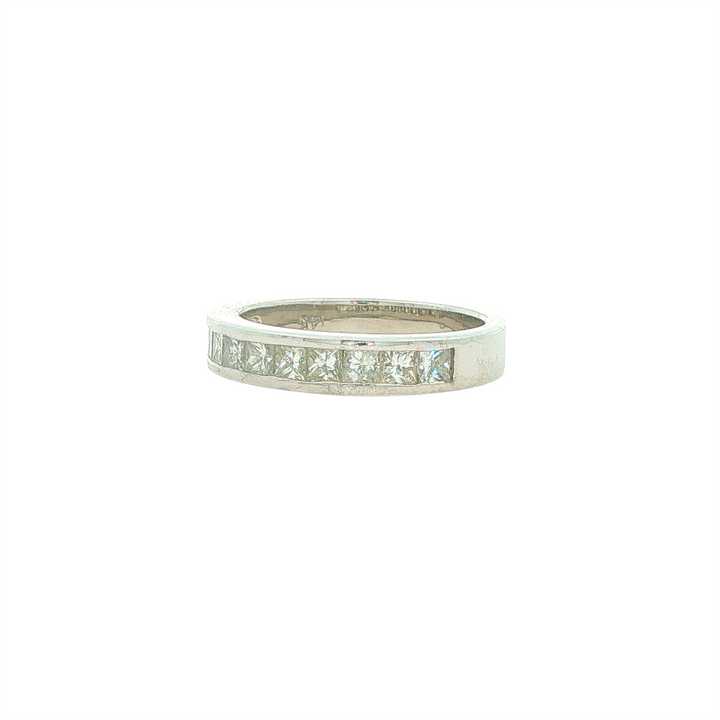 14KT White Gold 0.95cttw Diamond Estate Band