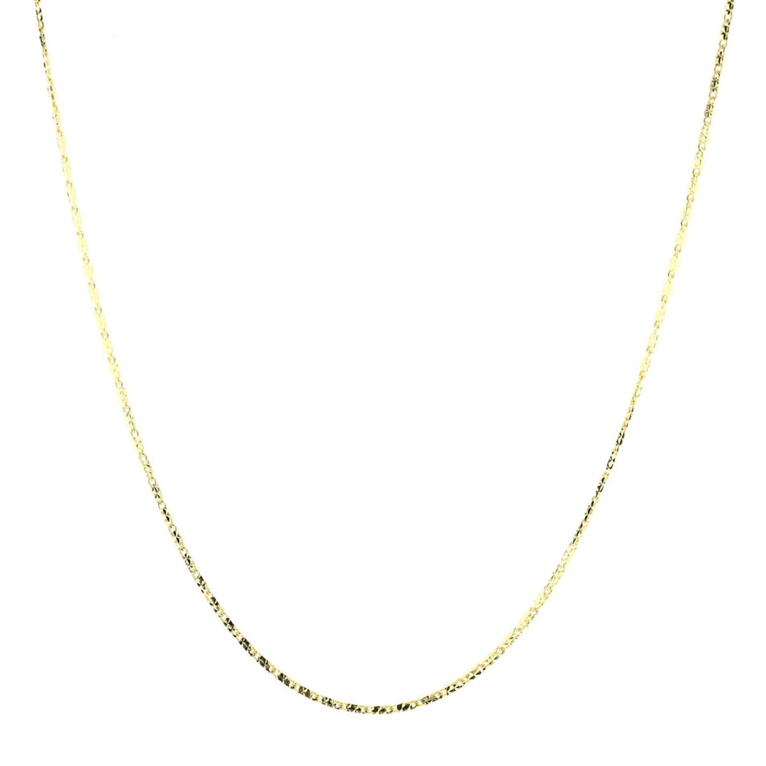 10KT Yellow Gold 16" Fancy Link Chain