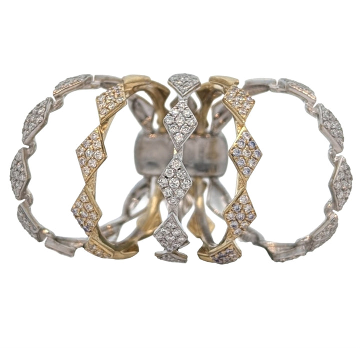 Simon G - 18KT Yellow and White Gold 0.77ctw Diamond Ring