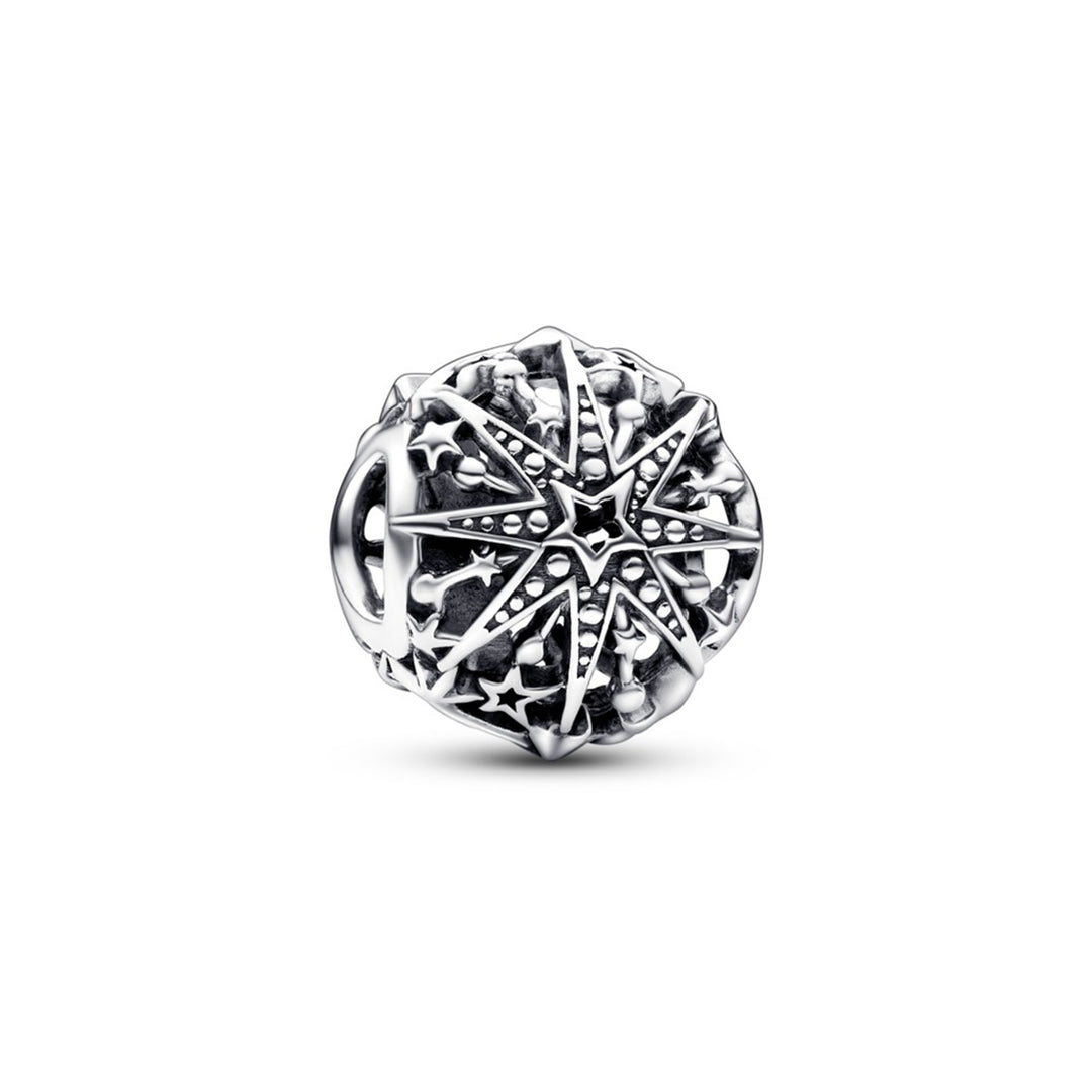 Snowflake sterling silver charm