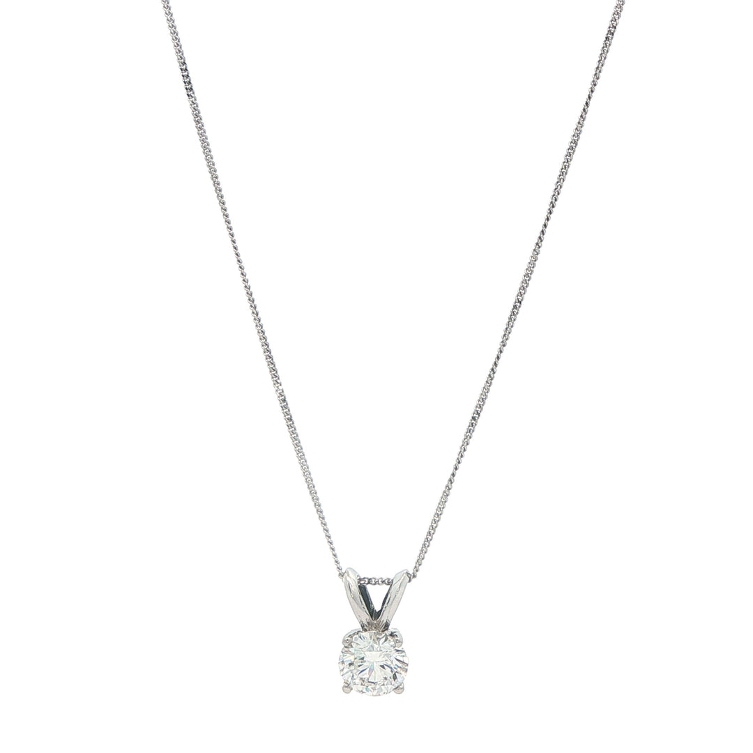 10K White Gold 0.50ctw Lab Grown Diamond 18" Necklace