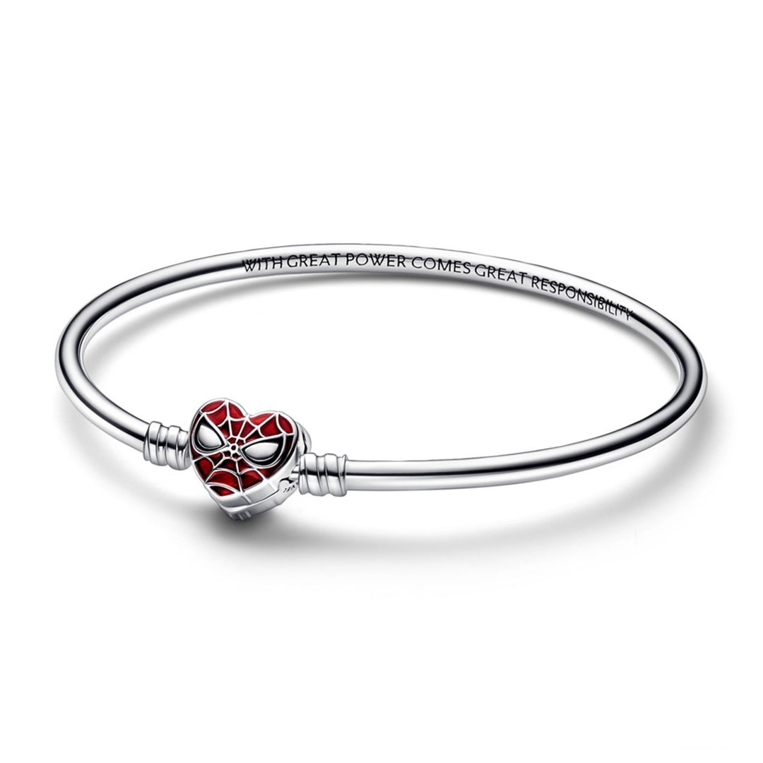 Marvel Spider-Man sterling silver bangle