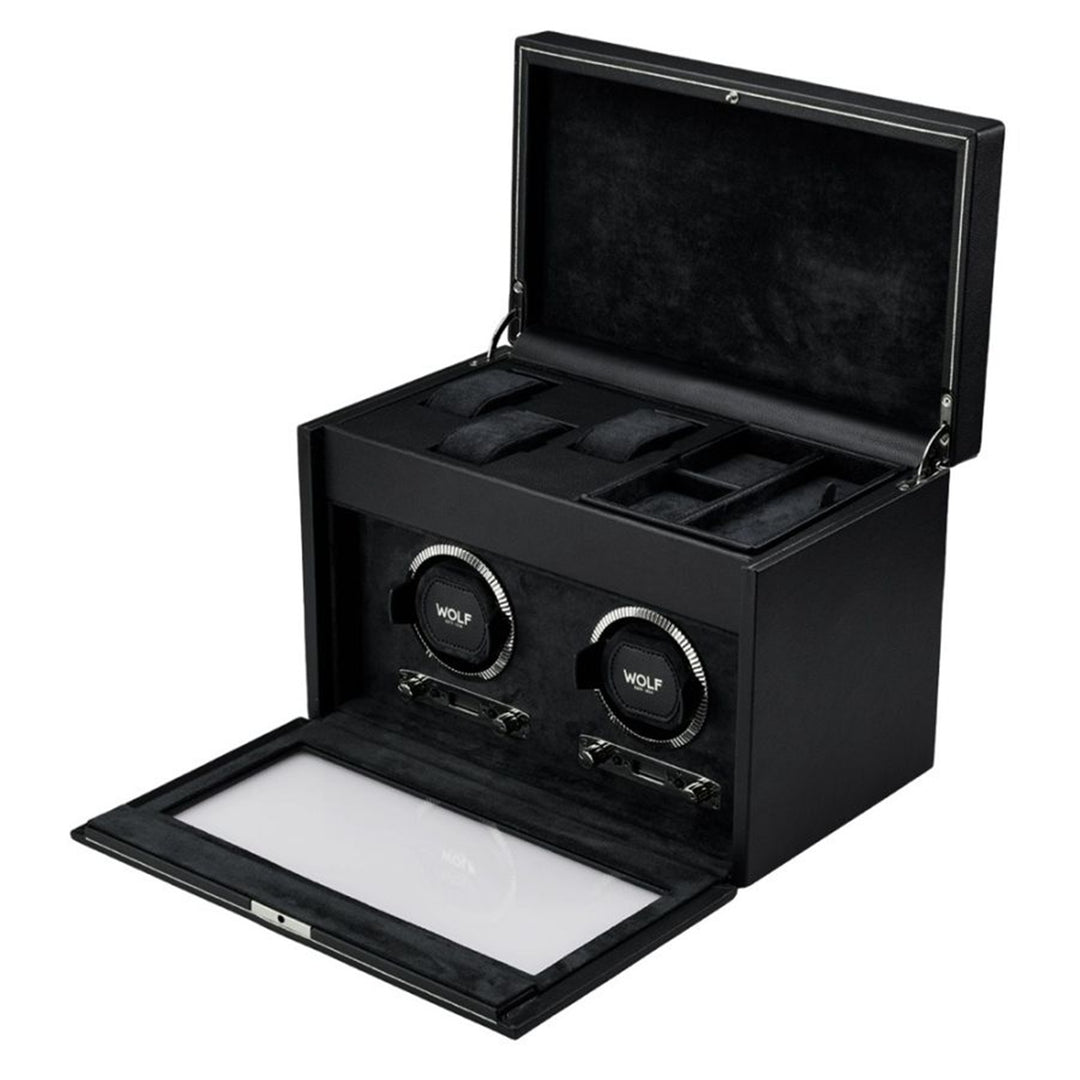 British Racing Double Watch Winder with Storage