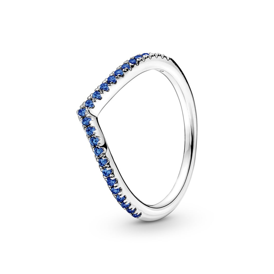 Wishbone sterling silver ring