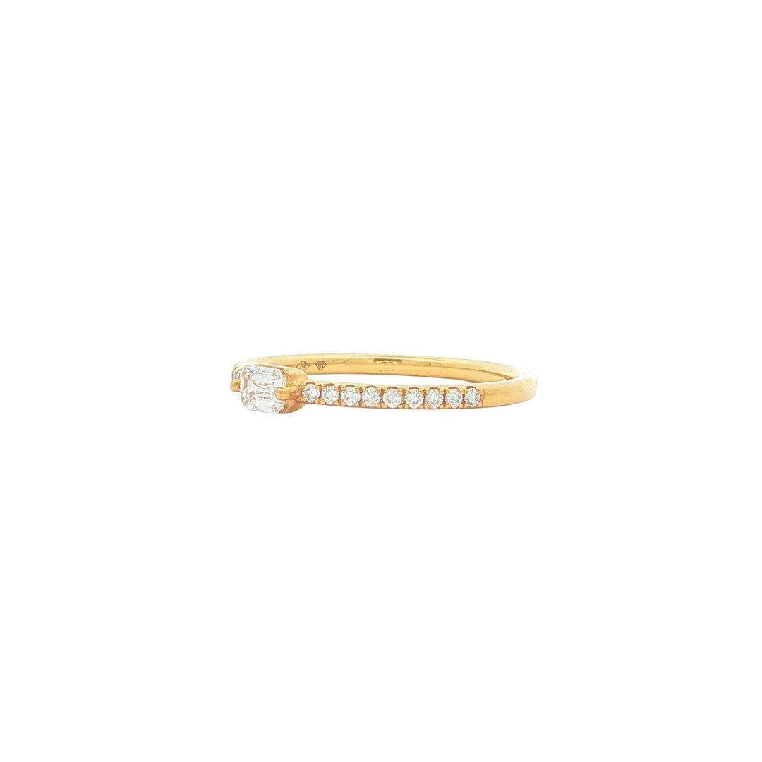 18KT Yelow Gold 0.32ctw Diamond Band
