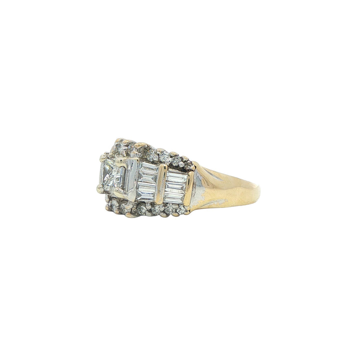 14KT Two-Toned 1.14ctw Diamond Engagement Ring
