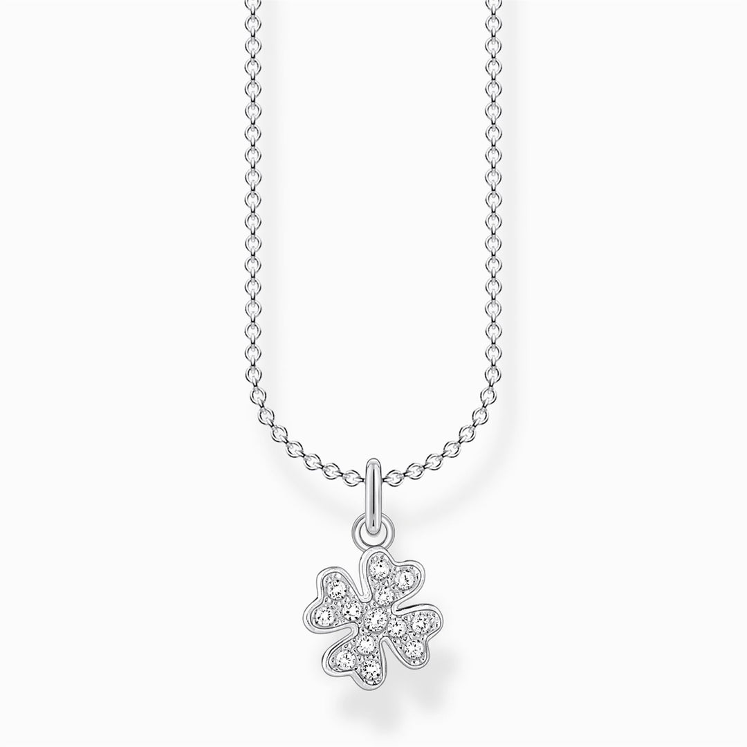 Thomas Sabo Necklace Cloverleaf Pave -Silver
