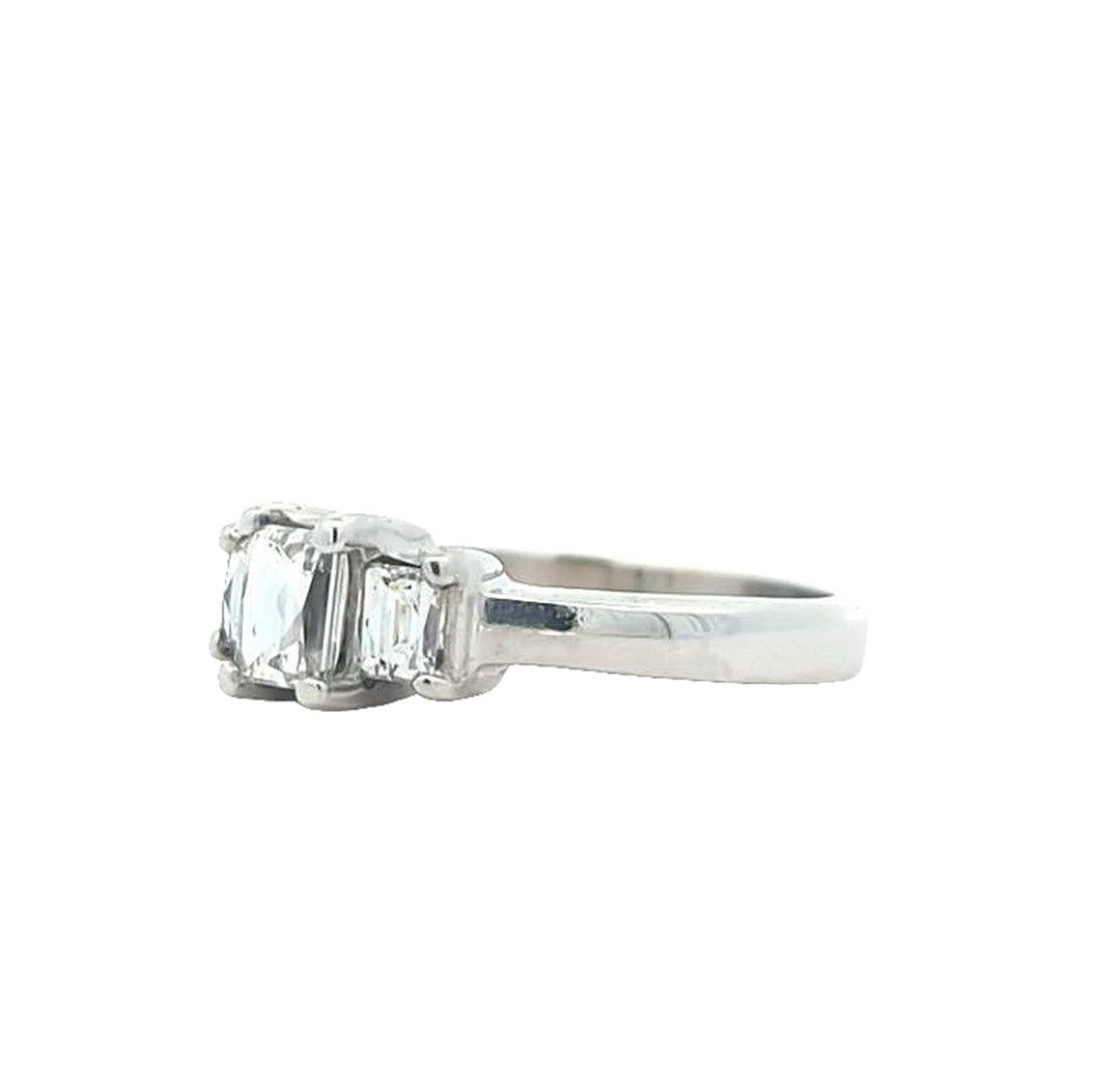 18KT White Gold 0.99ctw Tycoon Diamond Estate Engagement Ring