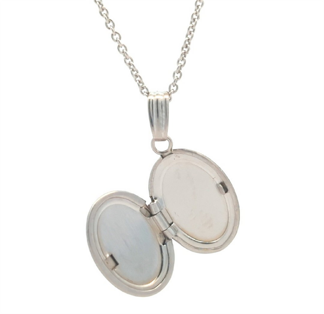 Sterling Silver 15" Locket Necklace