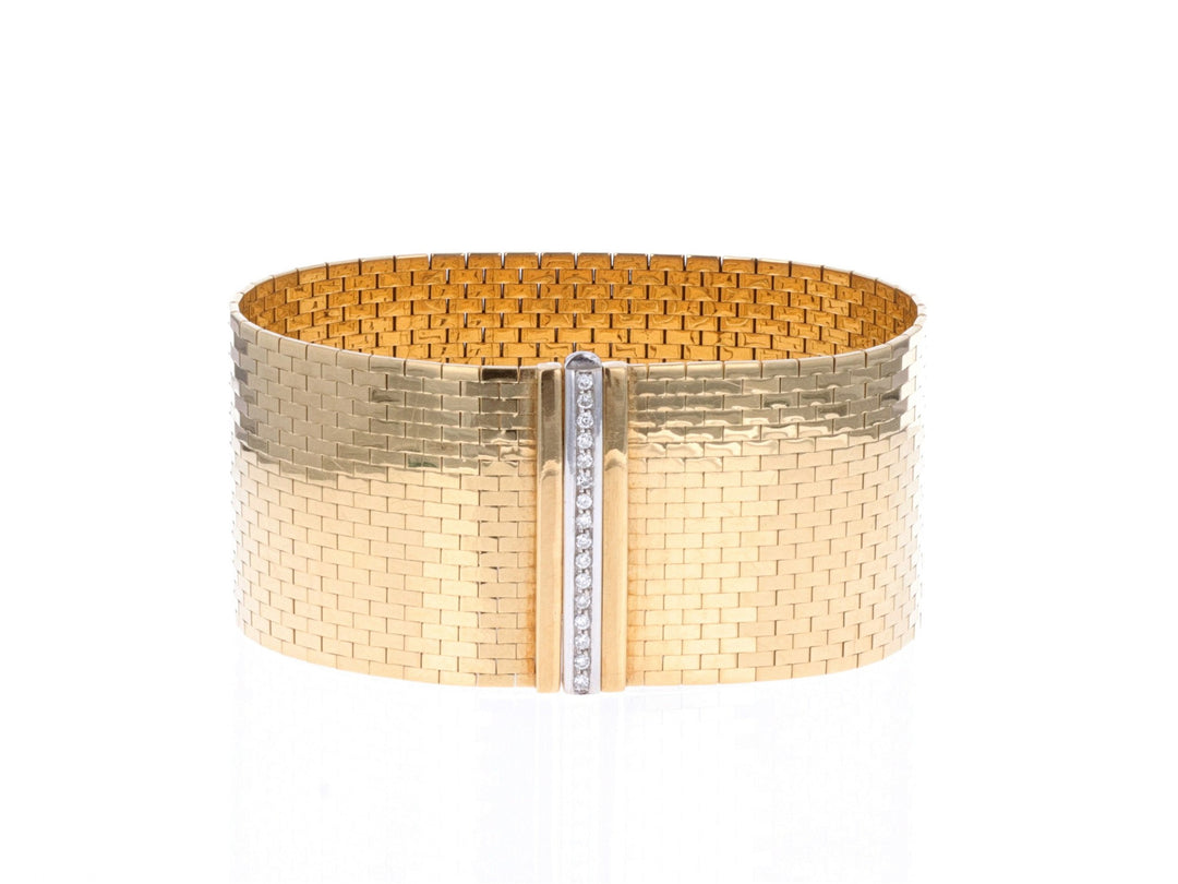 18KT Yellow Gold 0.30ctw Diamond Estate Bracelet